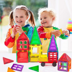 Set constructie magnetic, 106 piese, joc educativ si creativ, varsta 3+, procart - Img 6