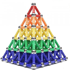 Set constructie magnetic 3d, 230 piese, joc educativ creativ, varsta 6+, procart - Img 3