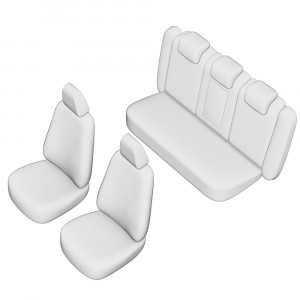 SET HUSE SCAUN AUDI A5 2017- (BANCHETA FRACTIONATA) CU TETIERE SPATE IN FORMA DE L - Img 6
