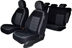 SET HUSE SCAUN CHEVROLET AVEO SEDAN (T250) 2006-2011 (BANCHETA FRACTIONATA) CU TETIERE SPATE IN FORMA DE L
