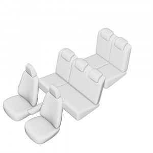 SET HUSE SCAUN DACIA LODGY 7 LOCURI 2013- (BANCHETA FRACTIONATA) TIP 1 CU TETIERE SPATE IN FORMA DE L - Img 9
