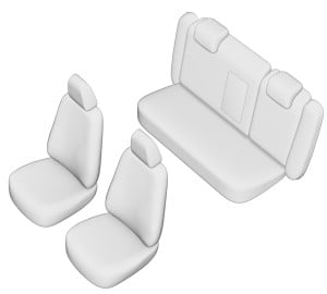 SET HUSE SCAUN SKODA OCTAVIA II FACELIFT 2010-2012 (BANCHETA FRACTIONATA) (FARA COTIERA SPATE) - Img 3