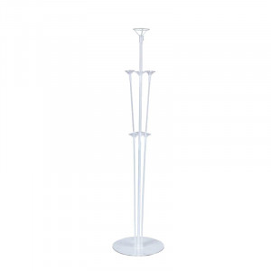 Stand aranjament 7 baloane, inaltime 70 cm, transparent - Img 3