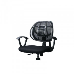 Suport lombar pentru scaun auto si de birou, zona de masaj, 39x39 cm, negru - Img 8