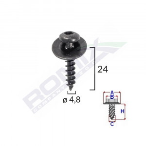 SURUB CAPAC MOTOR PENTRU RENAULT SET 10 BUC - Img 2