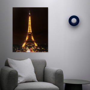 Tablou decorativ cu LED - „Turnul Eiffel” - 2 x AA, 38 x 48 cm - Img 2
