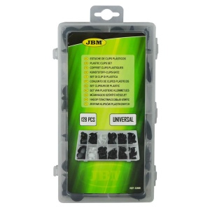 TRUSA DE CLIPS DE PLASTIC - UNIVERSAL 128 PCS - Img 4