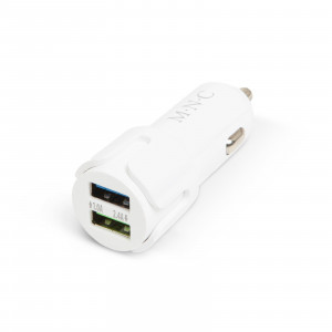 Adaptor bricheta 2 x USB – Alb - Img 1