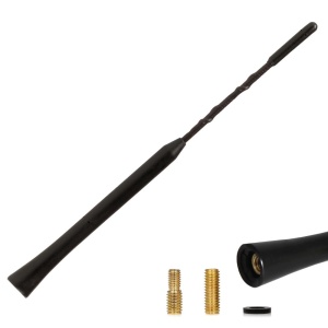 ANTENA AUTO EXTERIOR NEAGRA 23CM CU 2 ADAPTOARE (5-6MM) - Img 13