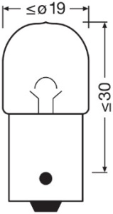 BEC 12V R10W ORIGINAL SET 10 BUC OSRAM - Img 4