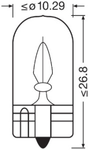 BEC 12V W3W ORIGINAL SET 10 BUC OSRAM - Img 13