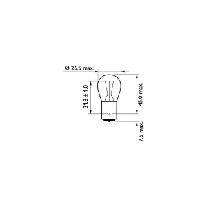 BEC CAMION 24V P21W BA15S SET 10 buc PHILIPS - Img 5