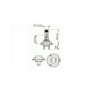 BEC FAR H7 12V 55W PX26D BASIC SCT - Img 2