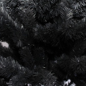 Brad artificial de craciun, royal black, inaltime 220 cm, negru, cu suport inclus - Img 4