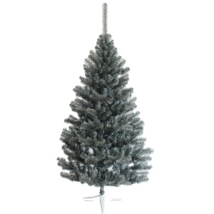 Brad artificial imperial grey argintiu, decor craciun, inaltime 180 cm, aspect natural - Img 3