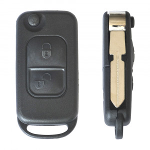 CARCASA CHEIE CONTACT PENTRU MERCEDES CLASSE A (W168) / CLASSE C (W202 / W203) / CLASSE E (W210) / CLASSE G (W461), 2 BUTOANE, CU CHEIE - Img 2