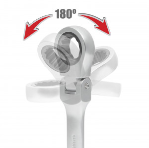 Cheie fixa cu clichet si cap rabatabil 21 mm - Img 5