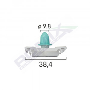 CLIPS FIXARE ELEMENTE EXTERIOARE PENTRU VW - ALB SET 10 BUC - Img 1