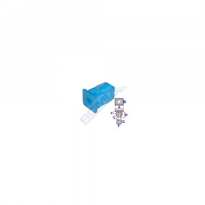 CLIPS FIXARE PENTRU ALFA/ ROMEO/ FIAT /LANCIA - ALBASTRU SET 25 BUC - Img 2