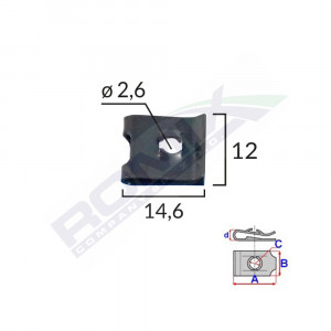 CLIPS FIXARE UNIVERSAL - NEGRU SET 25 BUC - Img 2