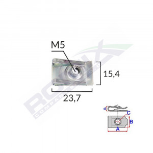 CLIPS METALIC FIXARE UNIVERSAL SET 10 BUC - Img 1