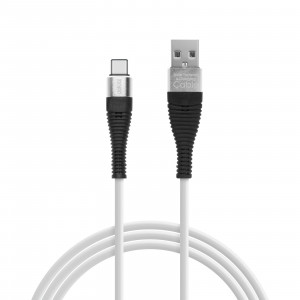 Delight - Cablu de date - USB Type C - înveliş siliconic, 4 culori, 1 m - Img 4