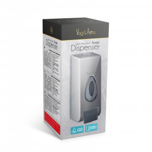 Dozator manual de săpun lichid Vog und Arths - 350 ml, de perete - argintiu - Img 5