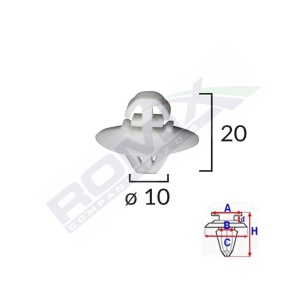 ELEMENT FIXARE BANDOURI LATERALE PENTRU CRAFTER / SPRINTER SET 10 BUC - Img 4