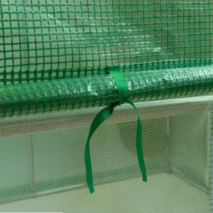 Folie protectie pentru solar 4x2.5x2 m, 8 ferestre cu plase anti-insecte, pe 140g/mp, verde - Img 7