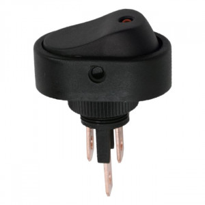 Interupator basculant 1 circuit 20A-12VDC OFF-ON, cu LED rosu - Img 1