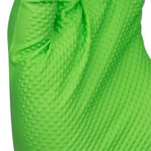 MANUSI NITRIL TEXTURA DIAMANTATA CULOARE VERDE 7,0MIL, MARIME L, SET 100 BUC - Img 4