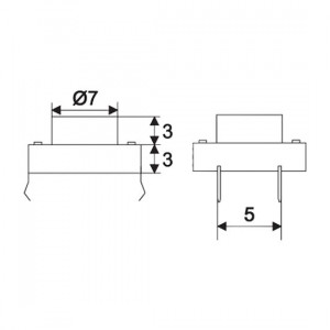 Microintrerupator 1 circuit 0,05A-12VDC OFF-(ON) - Img 2