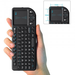 Mini tastatura wireless smart tv, pc, tableta, xbox 360, ps3, cu touchpad rii x1 - Img 4