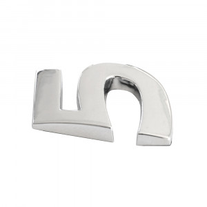 ORNAMENT AUTO 3D. CIFRA 5. 26 MM. CROMAT - Img 2