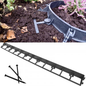 Pini plastic pentru fixare separator gazon, lungime 20 cm, negri - Img 13