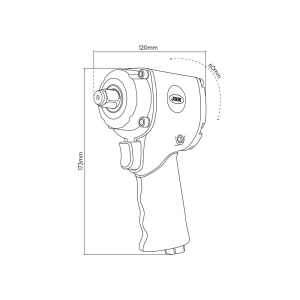 PISTOL DE IMPACT DE 1/2' MODEL NANO (1302NM) - Img 7