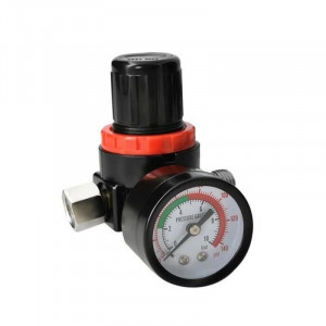 Pistol de vopsit cu aer comprimat, capacitate 600 ml, presiune reglabila, duza 1.4, recipient vopsea 10x15 cm - Img 14
