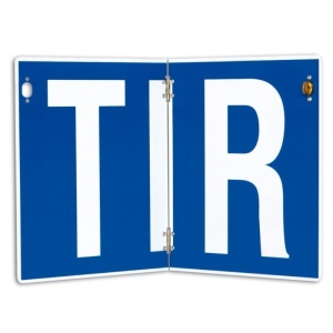 PLACA TIR PLIABILA VERTICAL 400X250 MM NEREFLECTORIZANTA NEUTRAL HICO - Img 2