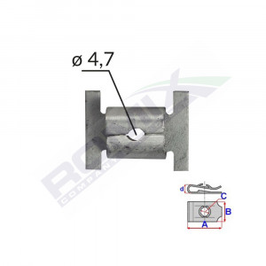 PRIZA MONTARE 12 X 14 PENTRU SURUB 4.7 SET 10 BUC - Img 1