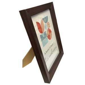 Rama foto ethel, lemn, format 15x21 cm, suport sustinere, cleme fixare, wenge - Img 2