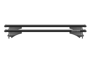 SET BARE PORTBAGAJ TRANSVERSALE ALUMINIU TIGER BLACK L 120CM CU ANTIFURT - Img 1
