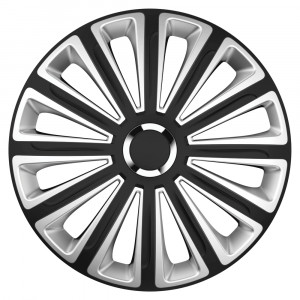 SET CAPACE ROTI 15` SILVER&BLACK CU INEL CROMAT TREND - Img 2