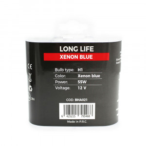 Set de 2 becuri Halogen H1 +100% Intensitate - LONG LIFE - CARGUARD - Img 3