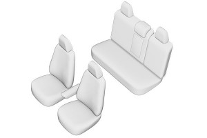 SET HUSE SCAUN RENAULT MEGANE 2016- (BANCHETA FRACTIONATA) - Img 1