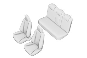 SET HUSE SCAUN SEAT ATECA 2016- (BANCHETA FRACTIONATA) - Img 2