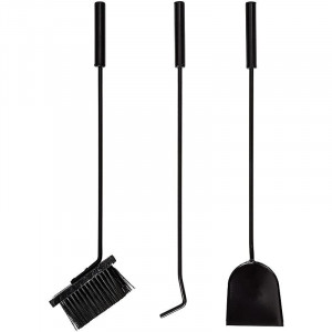 Suport depozitare lemne, 3 accesorii metalice, roti transport, 83x35x30 cm - Img 4