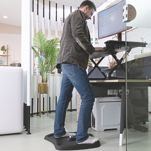 Suport ergonomic pentru birou cu 3 zone masaj, antiderapant, 71x61x7.5 cm - Img 2