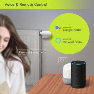 Termostat inteligent pentru calorifer, wifi, android ios, control vocal alexa, programabil - Img 9
