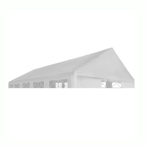 Acoperis pentru cort de 12x6x2.6/3.7 metri, ignifugat, 480 g/mp, prindere scai, pvc, alb - Img 5