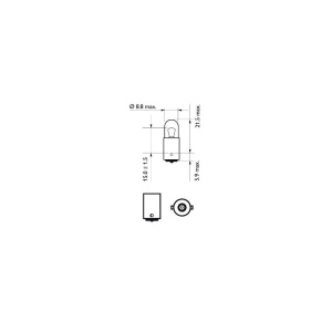 BEC POZITIE FATA T4W 12V SET 10 buc PHILIPS - Img 4